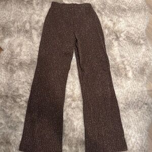 River Island Sparkly wide leg brown pants